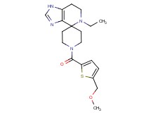 5-ethyl-1'-{[5-(methoxymethyl)-2-thienyl]carbonyl}-1,5,6,7-tetrahydrospiro[imidazo[4,5-c]pyridine-4,4'-piperidine]