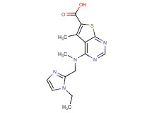 4-[[(1-ethyl-1H-imidazol-2-yl)methyl](methyl)amino]-5-methylthieno[2,3-d]pyrimidine-6-carboxylic acid