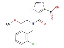 5-{[(2-chlorobenzyl)(2-methoxyethyl)amino]carbonyl}-1H-imidazole-4-carboxylic acid