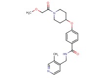 4-{[1-(methoxyacetyl)-4-piperidinyl]oxy}-N-[(3-methyl-4-pyridinyl)methyl]benzamide