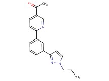1-{6-[3-(1-propyl-1H-pyrazol-3-yl)phenyl]-3-pyridinyl}ethanone
