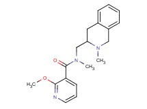 2-methoxy-N-methyl-N-[(2-methyl-1,2,3,4-tetrahydro-3-isoquinolinyl)methyl]nicotinamide
