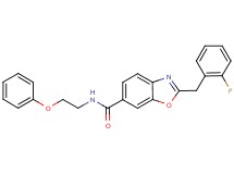 2-(2-fluorobenzyl)-N-(2-phenoxyethyl)-1,3-benzoxazole-6-carboxamide