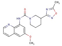 N-(6-methoxyquinolin-8-yl)-3-(5-methyl-1,2,4-oxadiazol-3-yl)piperidine-1-carboxamide