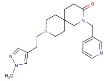 9-[2-(1-methyl-1H-pyrazol-4-yl)ethyl]-2-(pyridin-3-ylmethyl)-2,9-diazaspiro[5.5]undecan-3-one