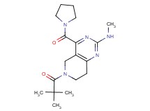 6-(2,2-dimethylpropanoyl)-N-methyl-4-(1-pyrrolidinylcarbonyl)-5,6,7,8-tetrahydropyrido[4,3-d]pyrimidin-2-amine