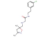 N-[2-(3-chlorophenyl)ethyl]-2-{[(3,5-dimethyl-4,5-dihydroisoxazol-5-yl)methyl]amino}acetamide