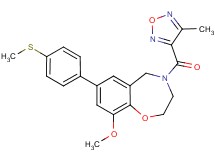 9-methoxy-4-[(4-methyl-1,2,5-oxadiazol-3-yl)carbonyl]-7-[4-(methylthio)phenyl]-2,3,4,5-tetrahydro-1,4-benzoxazepine