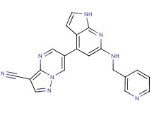 6-{6-[(pyridin-3-ylmethyl)amino]-1H-pyrrolo[2,3-b]pyridin-4-yl}pyrazolo[1,5-a]pyrimidine-3-carbonitrile