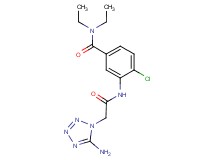 3-{[(5-amino-1H-tetrazol-1-yl)acetyl]amino}-4-chloro-N,N-diethylbenzamide