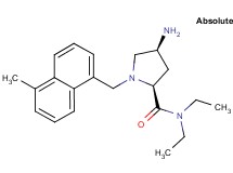 (2S,4S)-4-amino-N,N-diethyl-1-[(5-methyl-1-naphthyl)methyl]pyrrolidine-2-carboxamide