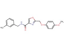 2-[(4-methoxyphenoxy)methyl]-N-(3-methylbenzyl)-1,3-oxazole-4-carboxamide