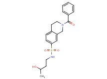 2-benzoyl-N-(3-hydroxybutyl)-1,2,3,4-tetrahydroisoquinoline-7-sulfonamide