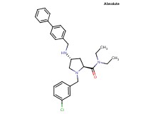 (4R)-4-[(4-biphenylylmethyl)amino]-1-(3-chlorobenzyl)-N,N-diethyl-L-prolinamide
