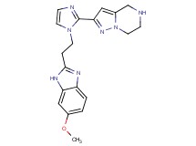 2-{1-[2-(6-methoxy-1H-benzimidazol-2-yl)ethyl]-1H-imidazol-2-yl}-4,5,6,7-tetrahydropyrazolo[1,5-a]pyrazine dihydrochloride