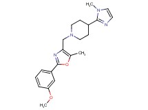 1-{[2-(3-methoxyphenyl)-5-methyl-1,3-oxazol-4-yl]methyl}-4-(1-methyl-1H-imidazol-2-yl)piperidine