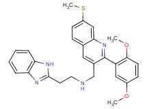 2-(1H-benzimidazol-2-yl)-N-{[2-(2,5-dimethoxyphenyl)-7-(methylthio)-3-quinolinyl]methyl}ethanamine