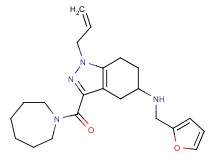 1-allyl-3-(1-azepanylcarbonyl)-N-(2-furylmethyl)-4,5,6,7-tetrahydro-1H-indazol-5-amine