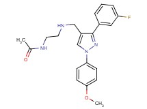 N-[2-({[3-(3-fluorophenyl)-1-(4-methoxyphenyl)-1H-pyrazol-4-yl]methyl}amino)ethyl]acetamide