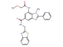 N-(1,3-benzothiazol-2-ylmethyl)-7-[(methoxyacetyl)amino]-1-methyl-2-phenyl-1H-benzimidazole-5-carboxamide