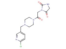 3-(2-{4-[(6-chloro-3-pyridinyl)methyl]-1-piperazinyl}-2-oxoethyl)-2,4-imidazolidinedione