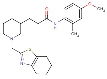N-(4-methoxy-2-methylphenyl)-3-[1-(4,5,6,7-tetrahydro-1,3-benzothiazol-2-ylmethyl)-3-piperidinyl]propanamide