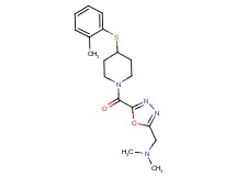 N,N-dimethyl-1-[5-({4-[(2-methylphenyl)thio]piperidin-1-yl}carbonyl)-1,3,4-oxadiazol-2-yl]methanamine