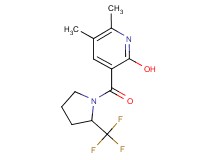 5,6-dimethyl-3-{[2-(trifluoromethyl)-1-pyrrolidinyl]carbonyl}-2-pyridinol
