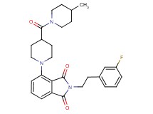 2-[2-(3-fluorophenyl)ethyl]-4-{4-[(4-methyl-1-piperidinyl)carbonyl]-1-piperidinyl}-1H-isoindole-1,3(2H)-dione