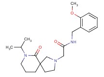 2-(7-isopropyl-6-oxo-2,7-diazaspiro[4.5]dec-2-yl)-N-(2-methoxybenzyl)acetamide