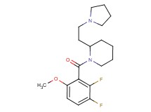 1-(2,3-difluoro-6-methoxybenzoyl)-2-[2-(1-pyrrolidinyl)ethyl]piperidine