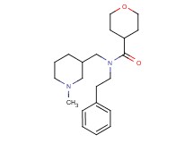 N-[(1-methyl-3-piperidinyl)methyl]-N-(2-phenylethyl)tetrahydro-2H-pyran-4-carboxamide