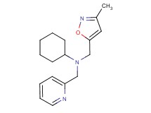 N-[(3-methylisoxazol-5-yl)methyl]-N-(pyridin-2-ylmethyl)cyclohexanamine