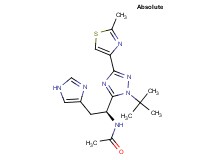 N-[(1S)-1-[1-tert-butyl-3-(2-methyl-1,3-thiazol-4-yl)-1H-1,2,4-triazol-5-yl]-2-(1H-imidazol-4-yl)ethyl]acetamide