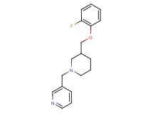 3-({3-[(2-fluorophenoxy)methyl]-1-piperidinyl}methyl)pyridine
