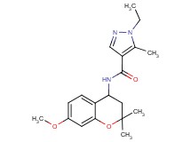 1-ethyl-N-(7-methoxy-2,2-dimethyl-3,4-dihydro-2H-chromen-4-yl)-5-methyl-1H-pyrazole-4-carboxamide