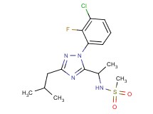 N-{1-[1-(3-chloro-2-fluorophenyl)-3-isobutyl-1H-1,2,4-triazol-5-yl]ethyl}methanesulfonamide
