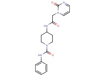 4-{[(2-oxopyrimidin-1(2H)-yl)acetyl]amino}-N-phenylpiperidine-1-carboxamide