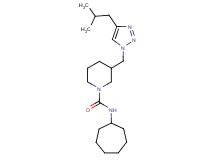 N-cycloheptyl-3-[(4-isobutyl-1H-1,2,3-triazol-1-yl)methyl]piperidine-1-carboxamide
