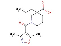 1-[(3,5-dimethylisoxazol-4-yl)carbonyl]-3-propylpiperidine-3-carboxylic acid