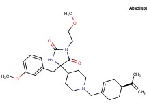 5-(1-{[(4S)-4-isopropenyl-1-cyclohexen-1-yl]methyl}-4-piperidinyl)-5-(3-methoxybenzyl)-3-(2-methoxyethyl)-2,4-imidazolidinedione