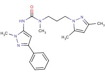 N-[3-(3,5-dimethyl-1H-pyrazol-1-yl)propyl]-N-methyl-N'-(1-methyl-3-phenyl-1H-pyrazol-5-yl)urea