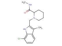 1-[(7-chloro-3-methyl-1H-indol-2-yl)methyl]-N-methylpiperidine-2-carboxamide