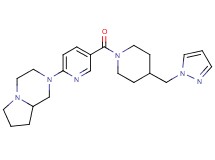 2-(5-{[4-(1H-pyrazol-1-ylmethyl)-1-piperidinyl]carbonyl}-2-pyridinyl)octahydropyrrolo[1,2-a]pyrazine