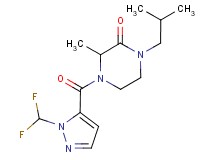 4-{[1-(difluoromethyl)-1H-pyrazol-5-yl]carbonyl}-1-isobutyl-3-methyl-2-piperazinone