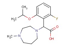 (2-fluoro-6-isopropoxyphenyl)(4-methyl-1,4-diazepan-1-yl)acetic acid