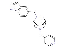 (1S*,5R*)-6-(1H-indol-5-ylmethyl)-3-(4-pyridinylmethyl)-3,6-diazabicyclo[3.2.2]nonane