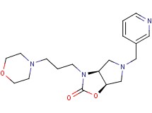 (3aS*,6aR*)-3-(3-morpholin-4-ylpropyl)-5-(pyridin-3-ylmethyl)hexahydro-2H-pyrrolo[3,4-d][1,3]oxazol-2-one