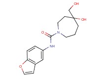 N-1-benzofuran-5-yl-4-hydroxy-4-(hydroxymethyl)-1-azepanecarboxamide