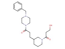 3-{3-[3-(4-benzylpiperazin-1-yl)-3-oxopropyl]piperidin-1-yl}-3-oxopropan-1-ol